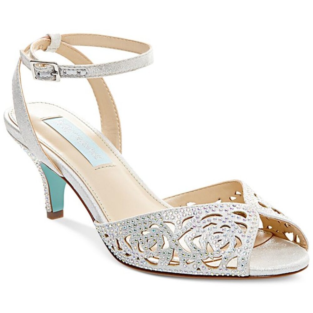CLEARANCE!  Blue by Betsey Johnson - Raven Evening Sandals, Ladies Size 6.5
